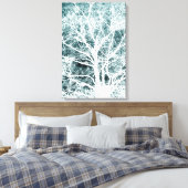 Negatives Bildbaummuster Leinwanddruck (Insitu (Schlafzimmer))