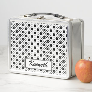 Negatives Gamepad von Kenneth Yoncich Metall Lunch Box