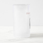 Negatives Logo-Bier/ Mattglas Bierglas (Mittel)