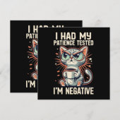 Negativkatze (Vorne/Hinten)