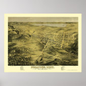 Negaunee, MI Panoramic Map - 1871 Poster (Vorne)
