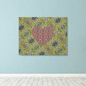 Negba Rose Herzstück Leinwanddruck (Insitu (Holzboden))