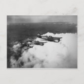 Neger-Piloten in Shark-Nosed-P-40-Kampfflugzeugen Postkarte (Vorderseite)