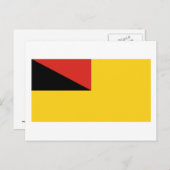 Negeri Sembilan-Flagge Postkarte (Vorne/Hinten)