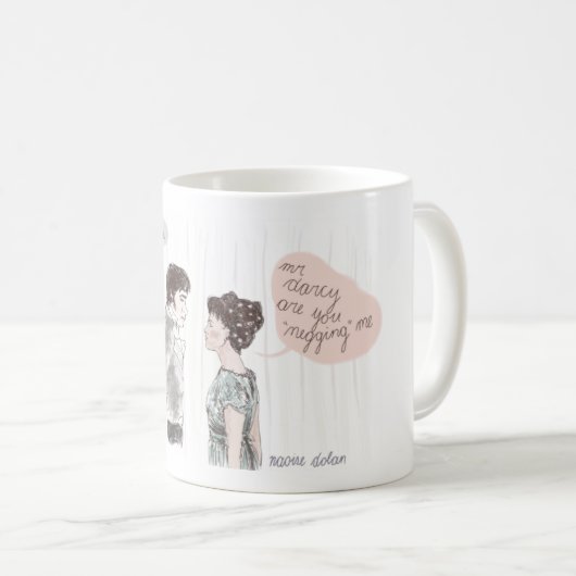 Negging und Vorurteil Kaffeetasse (VorderseiteRechts)