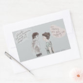 Negierung und Vorurteile Rechteckiger Aufkleber (Umschlag)