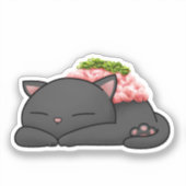 Negitoro Sushi Cat Aufkleber (Vorderseite)