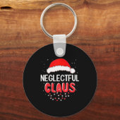 Neglectful Santa Claus Christmas Matching Costume Schlüsselanhänger (Vorderseite)