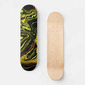 Negra con amarillo skateboard (Vorderseite)