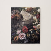 Negress mit Pfingstrosen Puzzle (Vertikal)