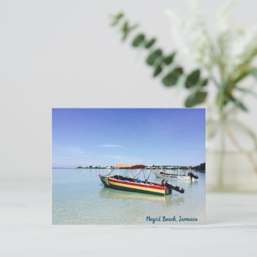 Negril Beach, Jamaika Postkarte (Stehend Vorderseite)