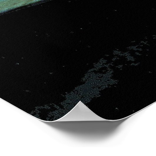 Negril Beach Sunset Poster (Ecke)