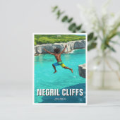 Negril Cliffs Jamaica Travel Postkarte (Stehend Vorderseite)