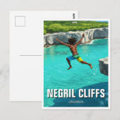 Negril Cliffs Jamaica Travel Postkarte (Vorne/Hinten)