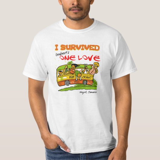 Negril ein Liebe-Bar-Schleichen-T-Shirt T-Shirt (Vorderseite)