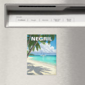 Negril Jamaica Beach Travel Magnet (In Situ (Geschirrspüler))