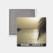 Negril, Jamaica Magnet (Vorderseite/Rückseite)