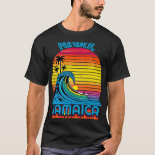 Negril Jamaica Retro Throwback Surf & Beach Souven T-Shirt