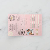 Negril Jamaica Wedding Passport Einladung (Innenseite)