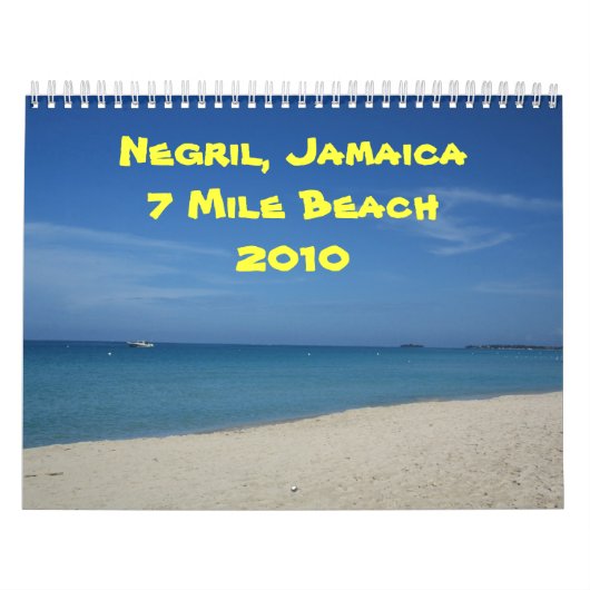 Negril, Jamaika 7 Meilen-Strand 2010 Kalender (Titelbild)