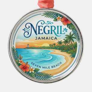 Negril Jamaika Ornament Aus Metall