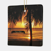 Negril, Jamaika Sonnenuntergang Keramikornament (Links)