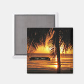 Negril, Jamaika Sonnenuntergang Magnet (Vorderseite/Rückseite)