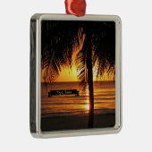 Negril, Jamaika Sonnenuntergang Ornament Aus Metall (Rechts)