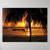 Negril, Jamaika Sonnenuntergang Poster (Vorne)