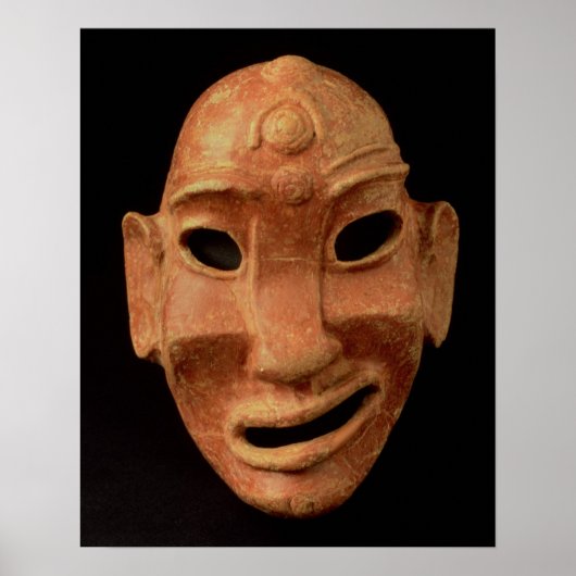 Negroide Maske aus Carthage, 7.-6. Jahrhundert v. Poster (Vorne)