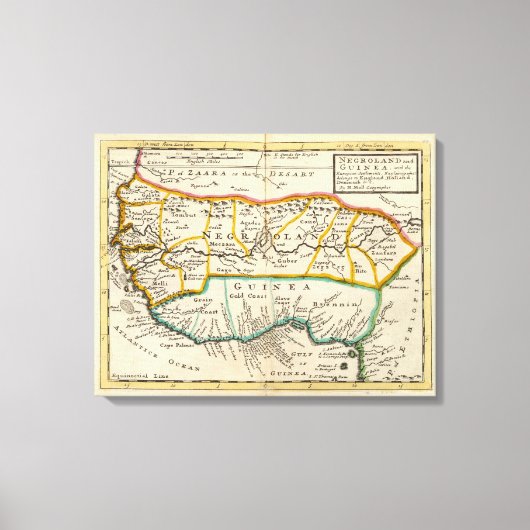 Negroland und Guinea Leinwanddruck (Vorderseite)