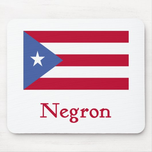 Negron Puertorikaner-Flagge Mousepad (Vorne)