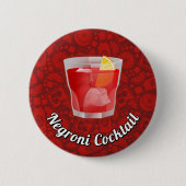 Negroni-Cocktail Button (Vorderseite)