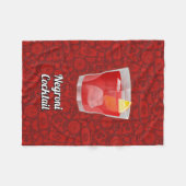 Negroni-Cocktail Fleecedecke (Vorderseite (Horizontal))