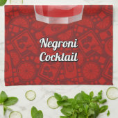 Negroni-Cocktail Geschirrtuch (Gefaltet)