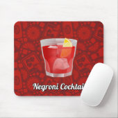 Negroni-Cocktail Mousepad (Mit Mouse)