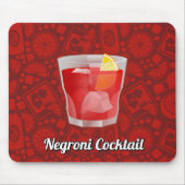 Negroni-Cocktail Mousepad (Vorne)