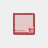 Negroni-Cocktail Post-it Klebezettel (Vorderseite)