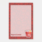 Negroni-Cocktail Post-it Klebezettel (Vorderseite)