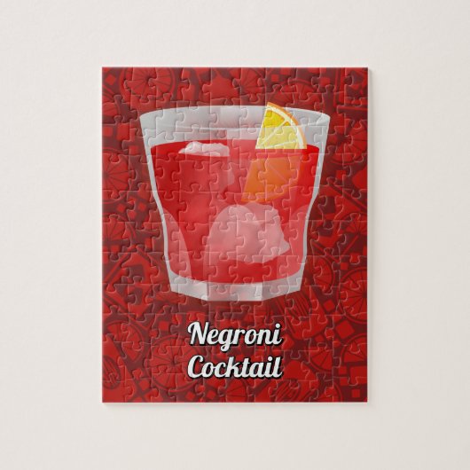 Negroni-Cocktail Puzzle (Vertikal)