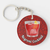 Negroni-Cocktail Schlüsselanhänger (Vorderseite)