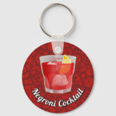 Negroni-Cocktail Schlüsselanhänger (Vorderseite)