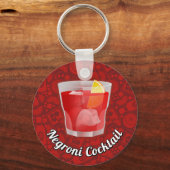 Negroni-Cocktail Schlüsselanhänger (Vorderseite)