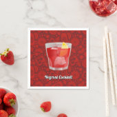 Negroni-Cocktail Serviette (Beispiel)