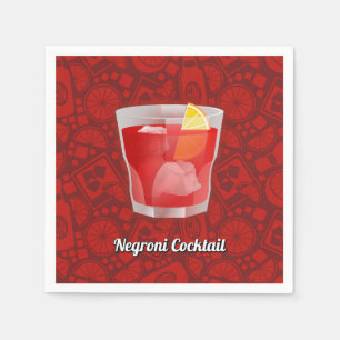 Negroni-Cocktail Serviette