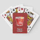 Negroni-Cocktail Spielkarten (Rückseite)