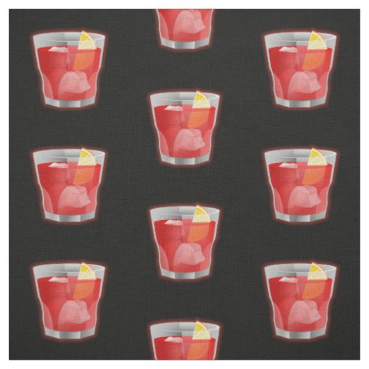 Negroni-Cocktail Stoff (Muster)