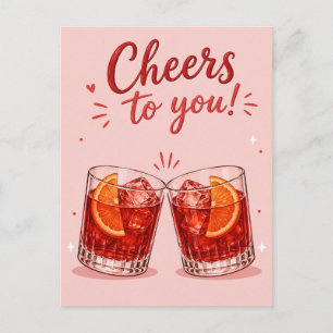 Negroni-Geburtstagsfeier Postkarte