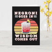 Negroni kommt aus Weisheit Karte (Gelbe Blume)