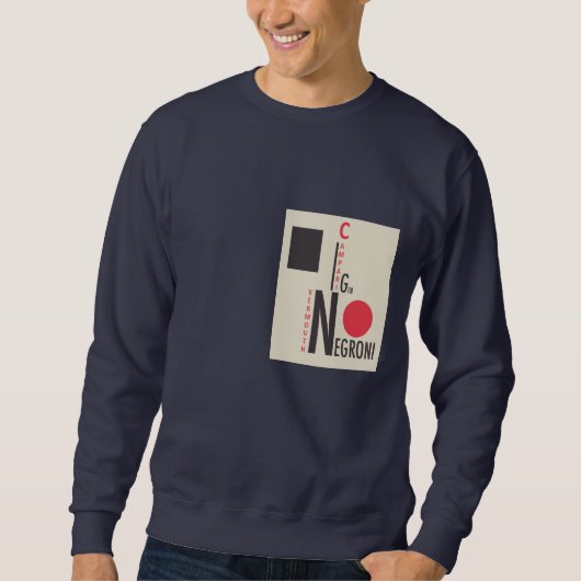 Negroni Spitze - cooles Sweatshirt (Vorderseite)